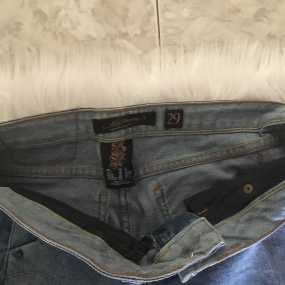 HOST PICK- ED HARDY AUDIGIER Y2K EMBROIDERED JEANS/ SIZE 29/NEW CONDITION - Picture 9 of 10